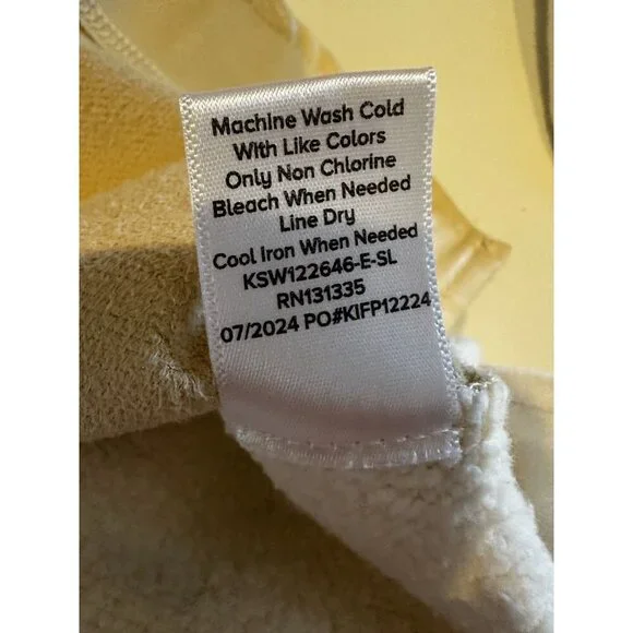 NWT Evereve Kimberly Faux Leather Sweatshirt Size L - Picture 13 of 14